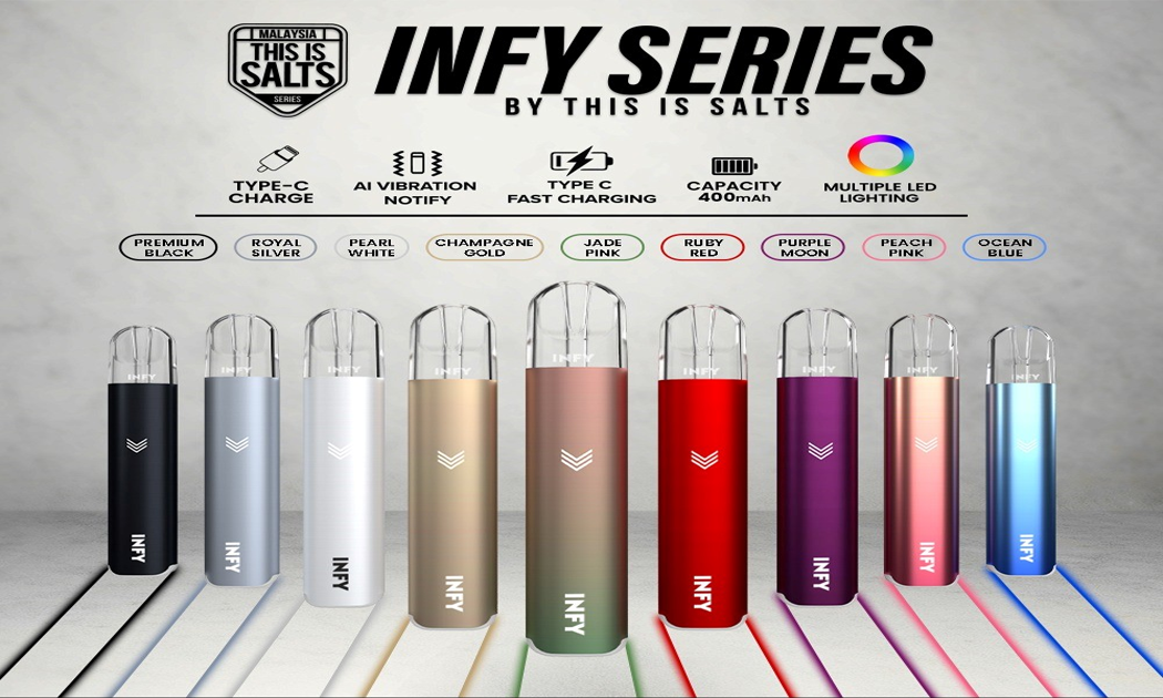 บุหรี่ไฟฟ้า INFY กลิ่นชัด ฟีลสูบดี จากแบรนด์ This is Salt