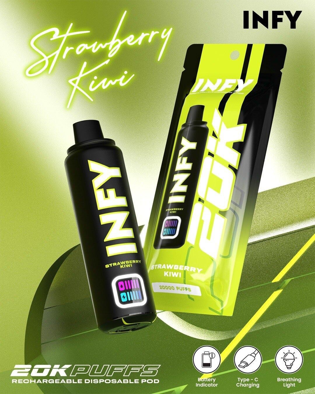 INFY 20000 PUFFS สตอเบอรี่กีวี่