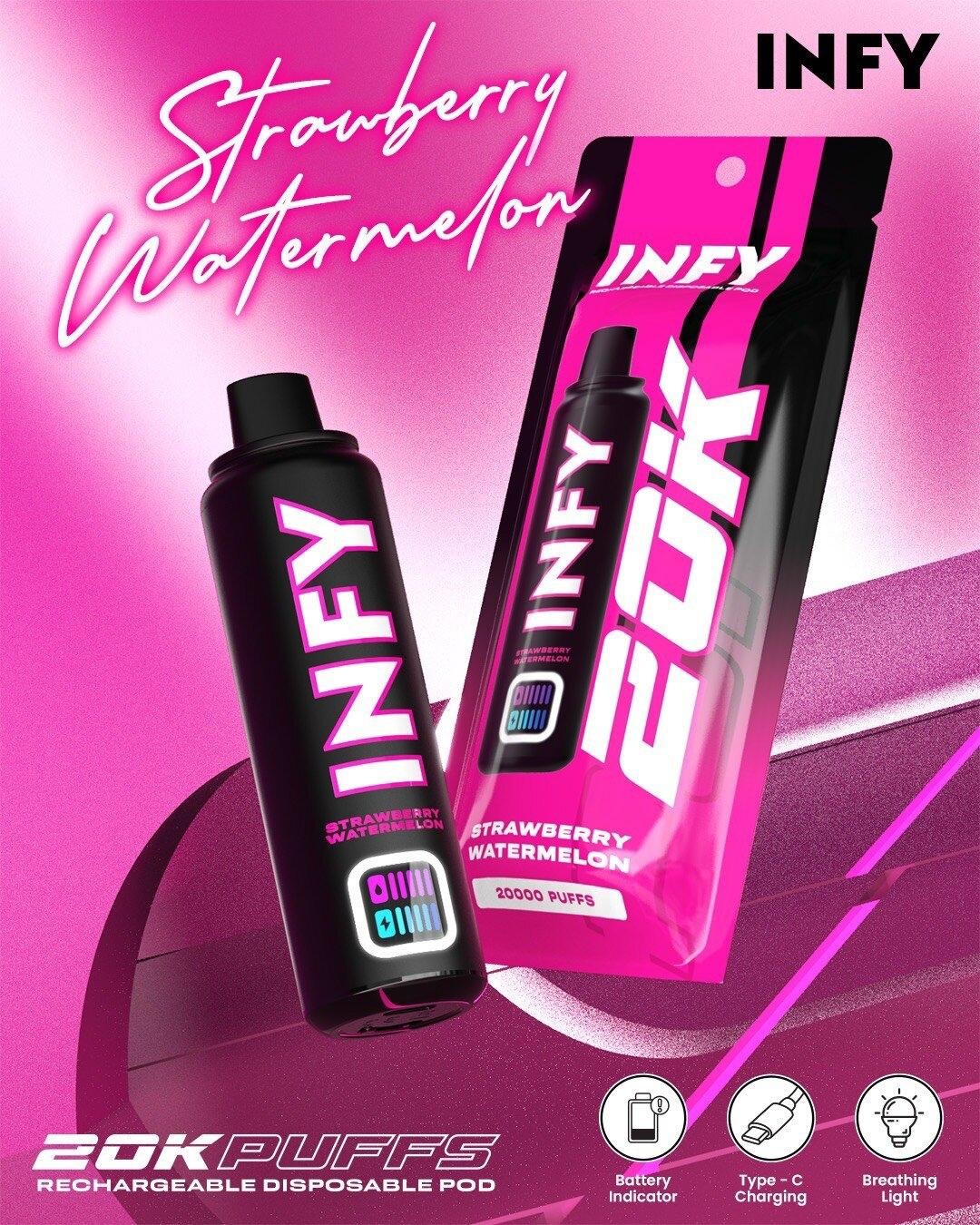 INFY 20000 PUFFS สตอเบอรี่แตงโม