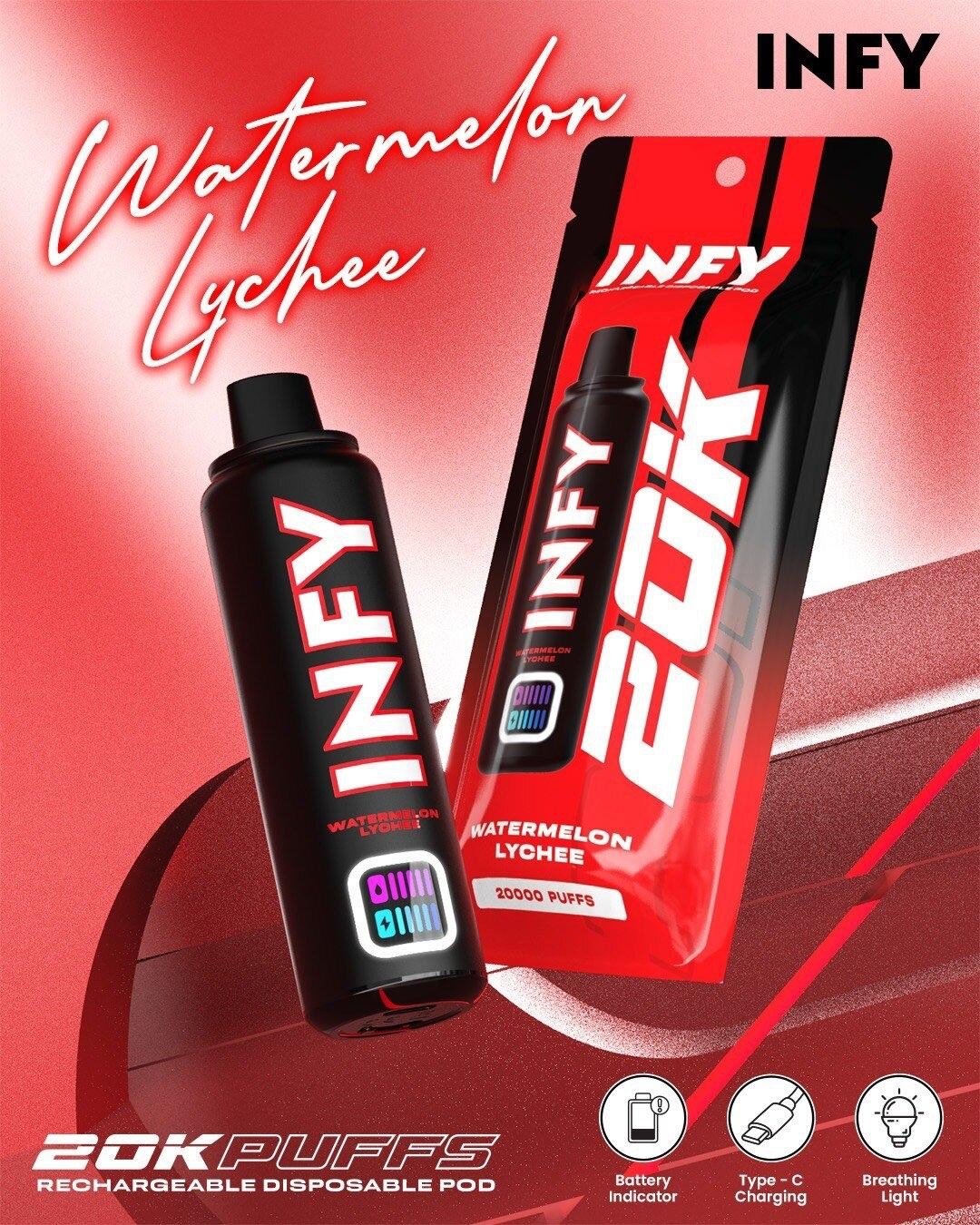 INFY 20000 PUFFS แตงโมลิ้นจี่