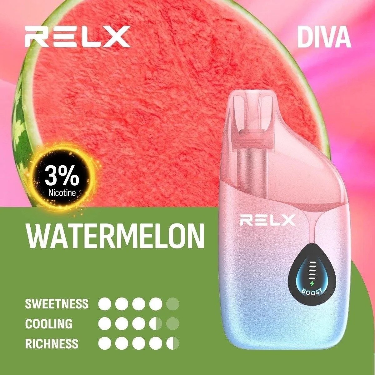 RELX DIVA 30000 PUFFS แตงโม